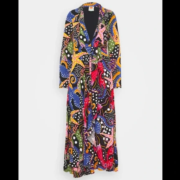 *NWT* Farm Río Under the Sea Printed Maxi Dress - Picture 2 of 6
